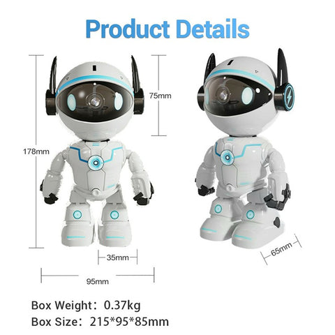 ESCAM PT205 Robot Design Home Camera 1080P Auto Tracking Two-Way Audio WiFi Network Camera