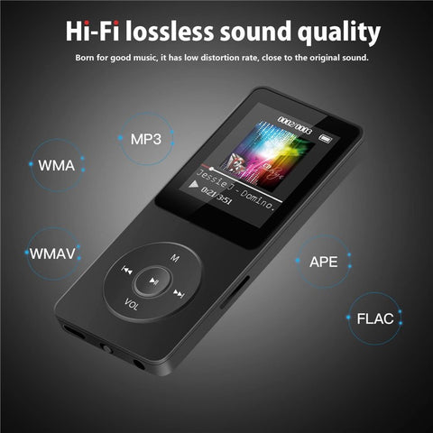 T1 1.8 Inch Screen Portable MP4 Music Player Bluetooth-Compatible E-Book FM Radio (Without TF Card)