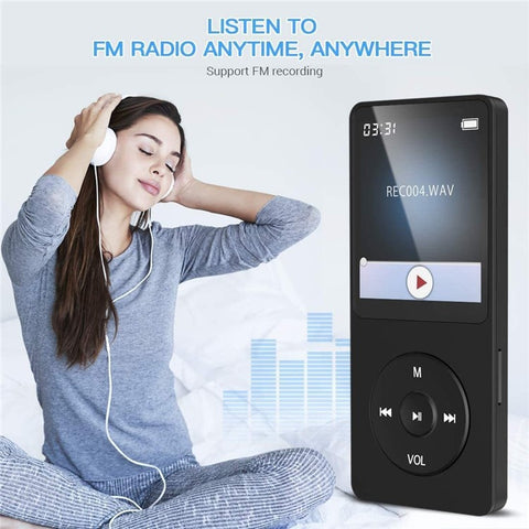 T1 1.8 Inch Screen Portable MP4 Music Player Bluetooth-Compatible E-Book FM Radio (With 64G TF Card)