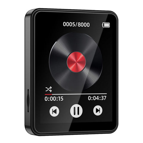 MP3-05B 2.4 Inch Touch Screen MP4 Player Bluetooth-Compatible FM Radio Video Player, Metal Version (Without TF Card)