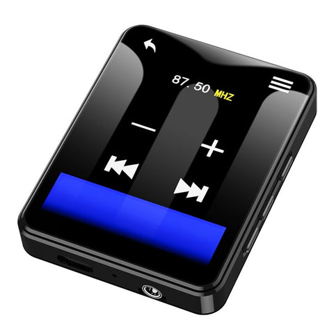 MP3-05B 2.4 Inch Touch Screen MP4 Player Bluetooth-Compatible FM Radio Video Player, Metal Version (Without TF Card)