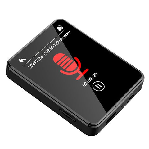 MP3-05B 2.4 Inch Touch Screen MP4 Player Bluetooth-Compatible FM Radio Video Player, Metal Version (With 64G TF Card)