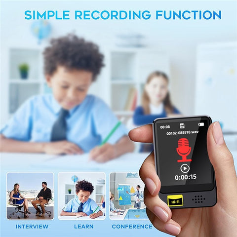 T5 1.77 Inch Touch Screen MP4 Player Bluetooth-Compatible Radio E-Book Reader Voice Recorder (Without TF Card)