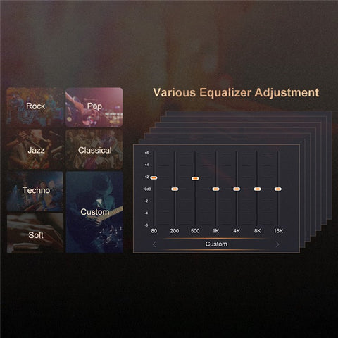 T10 2.4 Inch TFT Screen HiFi Music Player Voice Recorder Bluetooth-Compatible FM Radio Built In 16G Storage