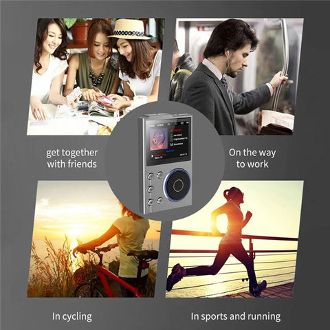 T10 2.4 Inch TFT Screen HiFi Music Player Voice Recorder Bluetooth-Compatible FM Radio Built In 16G Storage