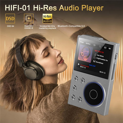 T10 2.4 Inch TFT Screen HiFi Music Player Voice Recorder Bluetooth-Compatible FM Radio Built In 16G Storage