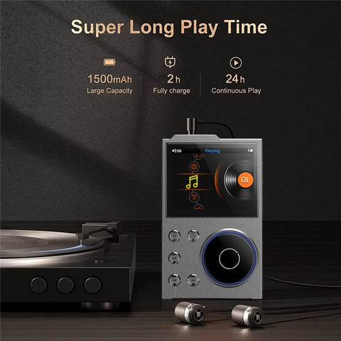 T10 2.4 Inch TFT Screen HiFi Music Player Voice Recorder Bluetooth-Compatible FM Radio Built In 16G Storage