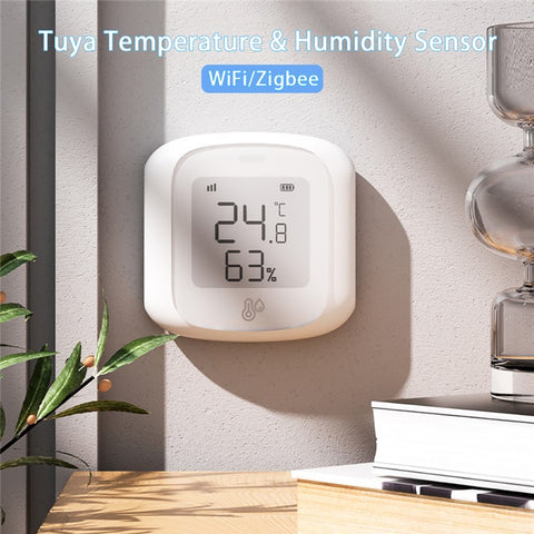 Tuya WiFi  /  Zigbee Smart Temperature Humidity Sensor Real Time Monitoring High Precision Digital Detector