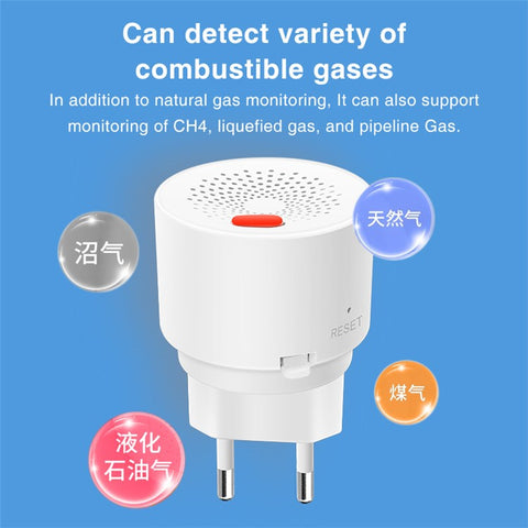 DY-RQ500A Tuya Smart Zigbee Gas Detector Alarm IEEE802.15.4 Combustible Gas Sensor