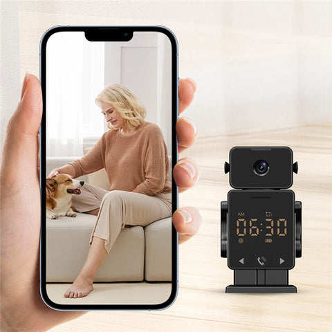 C11 Tuya WiFi Security Camera Alarm Clock Two Way Audio Night Vision HD Surveillance Camera