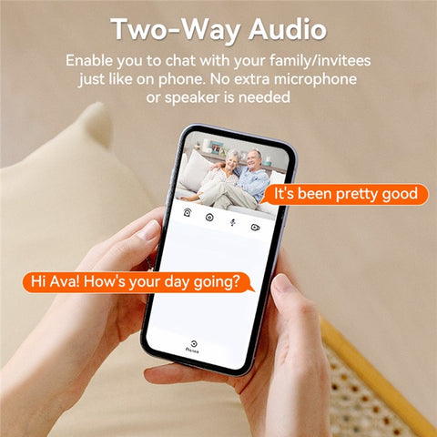 C11 Tuya WiFi Security Camera Alarm Clock Two Way Audio Night Vision HD Surveillance Camera