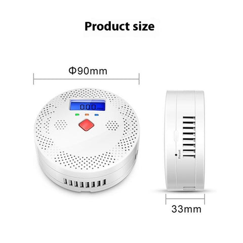 CO400A Compatible with Alexa  /  Google Assistant WiFi Smart Carbon Monoxide Detector Real Time Monitor (No Battery)