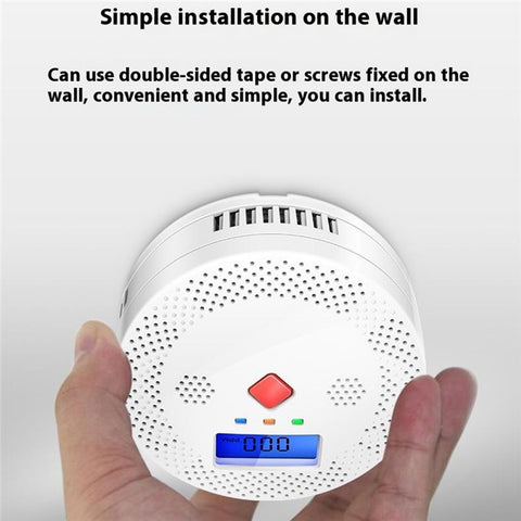 CO400A Compatible with Alexa  /  Google Assistant WiFi Smart Carbon Monoxide Detector Real Time Monitor (No Battery)