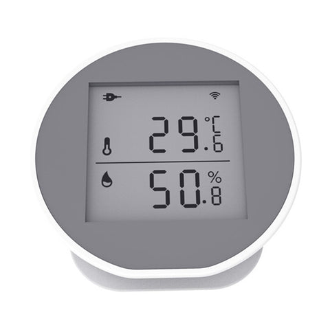 WSD400H WiFi Temperature Humidity Sensor Abnormal Alarm Real Time Monitor Compatible with Alexa  /  Google Assistant (No Battery)