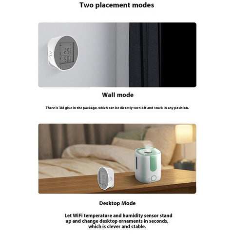 WSD500C Tuya Zigbee Temperature Humidity Sensor Abnormal Alarm for Home Office