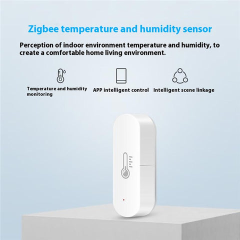 WSD500A Tuya Smart Zigbee 3.0 Temperature Humidity Sensor Compatible with Alexa Google Assistant (No Battery)
