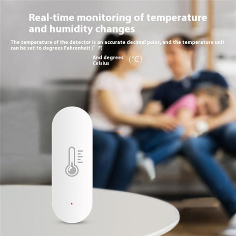 WSD500A Tuya Smart Zigbee 3.0 Temperature Humidity Sensor Compatible with Alexa Google Assistant (No Battery)