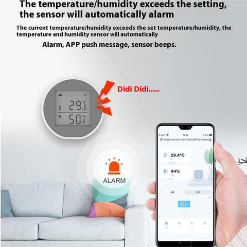 SQ400B WiFi Smart Water Leak Detector Overflow Sensor with Buzzer Real Time Monitor Alexa Google Assistant Compatible