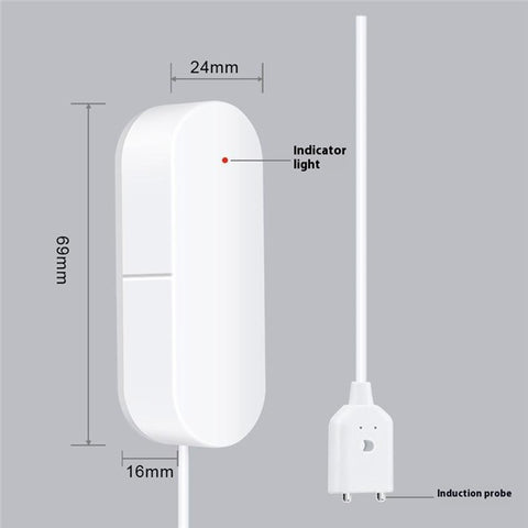 SQ400A WiFi Smart Water Leak Detector Wall Mounted Flood Sensor Overflow Alarm Real Time Monitor