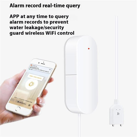 SQ400A WiFi Smart Water Leak Detector Wall Mounted Flood Sensor Overflow Alarm Real Time Monitor