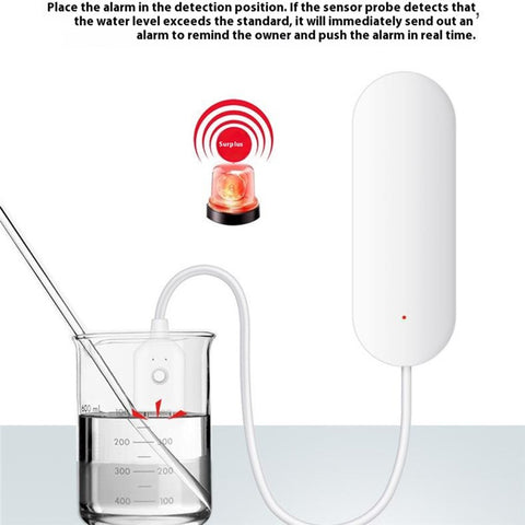 SQ400A WiFi Smart Water Leak Detector Wall Mounted Flood Sensor Overflow Alarm Real Time Monitor