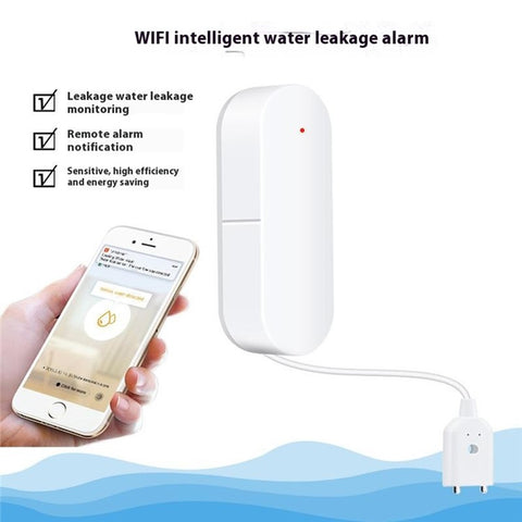 SQ400A WiFi Smart Water Leak Detector Wall Mounted Flood Sensor Overflow Alarm Real Time Monitor