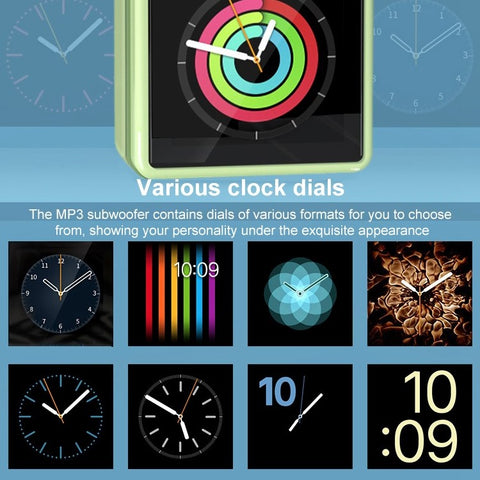 MAHDI M188 8GB Bluetooth-compatible MP3 Music Video Player Portable Ultra-Thin Player with 1.5-inch Color Screen Display Support MP3, FLAC, APE, OGG Audio Files (English Version)