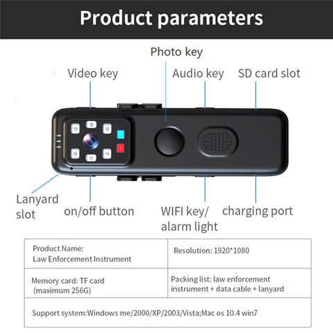 H81 Night Vision Voice Recorder Noise Reduction Audio Recorder HD WiFi Recording Device for Lectures Meetings