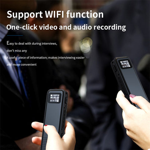 H81 Night Vision Voice Recorder Noise Reduction Audio Recorder HD WiFi Recording Device for Lectures Meetings