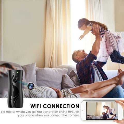 Humidifier Shape WiFi Camera Baby Monitoring Motion Detection 1080P HD Security Cam