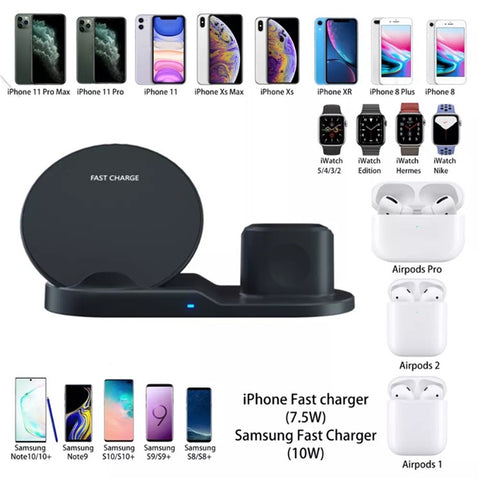 Multifunctional Mobile Phone Wireless Charger 1080P HD Motion Detection Camera for Home Security