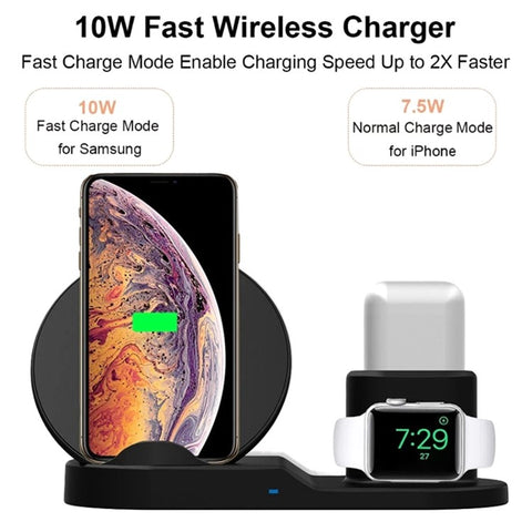 Multifunctional Mobile Phone Wireless Charger 1080P HD Motion Detection Camera for Home Security