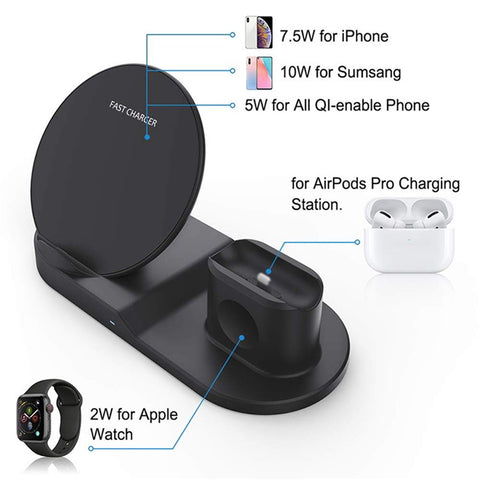 Multifunctional Mobile Phone Wireless Charger 1080P HD Motion Detection Camera for Home Security
