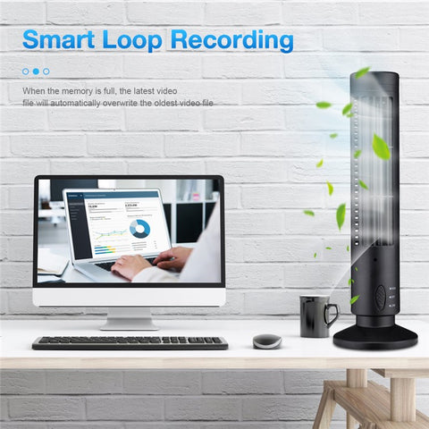 Tower Fan HD 1080P WiFi Camera Home Security Remote Viewing Motion Detection Camera