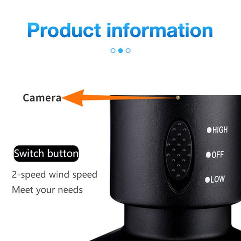 Tower Fan HD 1080P WiFi Camera Home Security Remote Viewing Motion Detection Camera