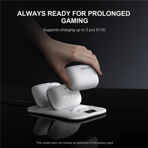 BOBOVR BD3 Charging Dock for 3x B100 Battery 30W Fast Charger Base