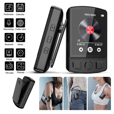 MP3-07 16GB Portable Bluetooth-compatible MP3 Music Video Player Voice Recording FM Radio MP4 Player