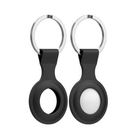 Silicone Protective Cover Carry Case with Anti-lost Keyring for Apple Airtags Bluetooth-compatible Wireless Tracker