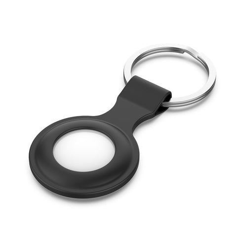Silicone Protective Cover Carry Case with Anti-lost Keyring for Apple Airtags Bluetooth-compatible Wireless Tracker