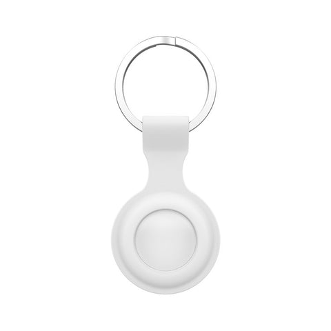 Silicone Protective Cover Carry Case with Anti-lost Keyring for Apple Airtags Bluetooth-compatible Wireless Tracker