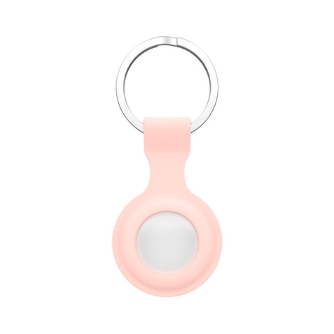 Silicone Protective Cover Carry Case with Anti-lost Keyring for Apple Airtags Bluetooth-compatible Wireless Tracker