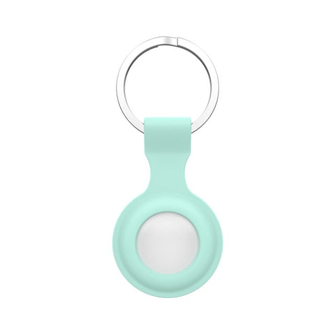 Silicone Protective Cover Carry Case with Anti-lost Keyring for Apple Airtags Bluetooth-compatible Wireless Tracker