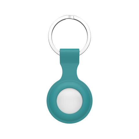 Silicone Protective Cover Carry Case with Anti-lost Keyring for Apple Airtags Bluetooth-compatible Wireless Tracker