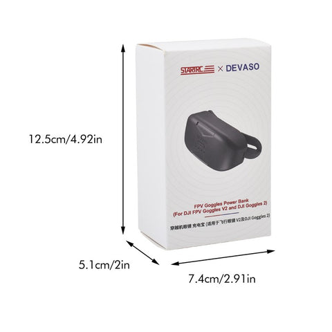 STARTRC 1116922 Power Bank Battery Pack Power Supply Charger For DJI Avata FPV Goggles
