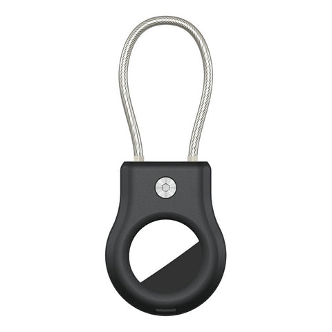 For AirTag Protective Cover Anti-lost Tracker PC Anti-scratch Case with Steel Wire