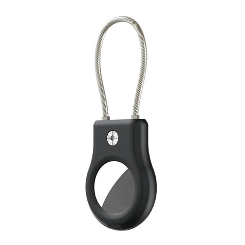 For AirTag Protective Cover Anti-lost Tracker PC Anti-scratch Case with Steel Wire