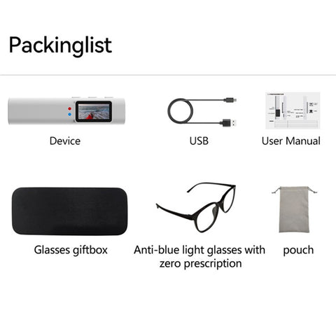 S110 First-Person View Glasses Camera IPS Display WIFI APP Control 2.7K Ultra HD Video Recorder