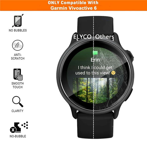 3Pcs For Garmin Vivoactive 6 TPU Watch Screen Protector Anti Scratch HD Clear Hydrogel Film