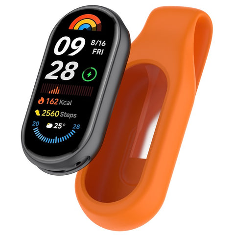 For Xiaomi Smart Band 10  /  9  /  8 Clip Buckle Replacement Case Smart Watch Silicone Cover Storage Holder