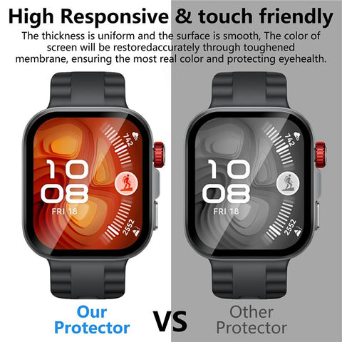 2Pcs For Huawei Watch Fit 4 Pro Watch Film Anti-Scratch PET 3D Smartwatch Screen Protector